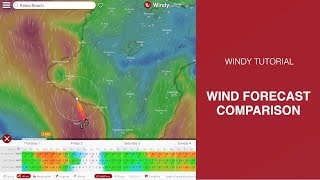 Wind Forecast Comparison  WINDY TUTORIAL [upl. by Yreved]