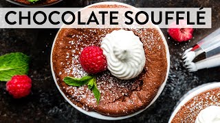 Chocolate Soufflé  Sallys Baking Recipes [upl. by Corney]