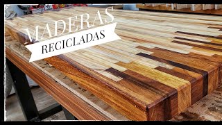 MESA con maderas RECICLADAS  El sobre [upl. by Amitaf876]