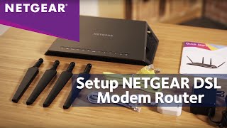 How To Install a NETGEAR DSL Modem Router [upl. by Margaretha]