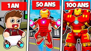 100 ANS en IRON MAN SUR BROOKHAVEN RP  ROBLOX [upl. by Fachini]