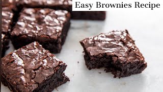 Easy Brownies Recipe [upl. by Aramoix]