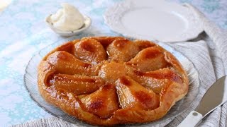 Caramelized Pear Ginger Tart Tart Tatin [upl. by Accisej]