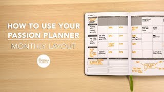 How To Use Your Passion Planner Monthly Layout [upl. by Llerud]