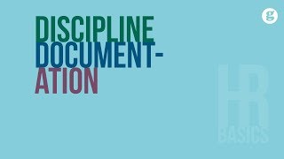 HR Basics Discipline Documentation [upl. by Atiuqam230]