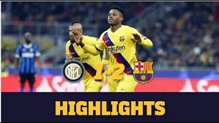 HIGHLIGHTS  Inter 12 Barça [upl. by Belle119]