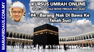 Kursus Umrah 4  Barang Nak Di Bawa Ke Tanah Suci  Maria Firdaus [upl. by Eenitsed]