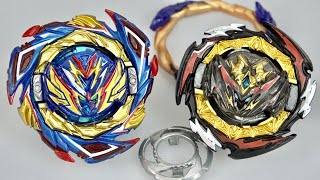 V GEAR UPGRADE  Savior Valkyrie Sh7 VS Dynamite Belial NxVn2 V amp F GEAR  Beyblade Burst DB [upl. by Airdnax]