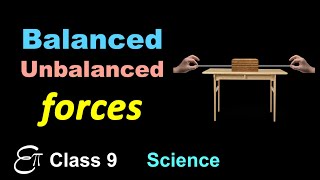 Balanced and Unbalanced Forces Force  2 in HINDI for Class 9 NCERT Science [upl. by Eph]