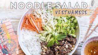 Vietnamese Beef NOODLE SALAD Bun Bo Xao [upl. by Notsnorb]