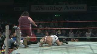 1981 BIG DADDY VS GIANT HAYSTACKS BRITISH WRESTLING HQ [upl. by Acinhoj]