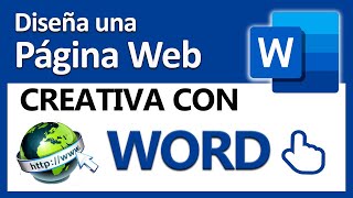 😱Crear una PÁGINA WEB con Word fácil y muy creativa👍 [upl. by Fenwick64]