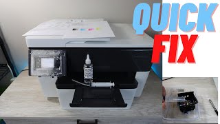 How To Clean Printhead  HP Officejet 7740 pro [upl. by Bartholomeus]