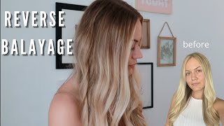 HOW TO REVERSE BALAYAGE AT HOME [upl. by Elwaine]