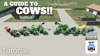 A Guide to Cows in Farming Simulator 19 [upl. by Nennek]