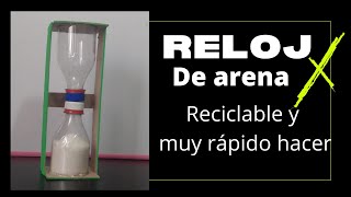 Cómo hacer un RELOJ DE ARENA con botellas plásticas [upl. by Lladnarc]