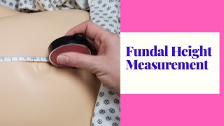 HOW TO MEASURE FUNDAL HEIGHTSKILL DEMO [upl. by Stephannie]