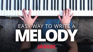 How To Write A Melody On The Piano For Beginners [upl. by Adnawyek]