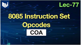 8085 instruction set with opcodes  arithmetic and data transfer [upl. by Wadleigh]