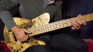 Victor Tugores  Slap bass impro JCR Custom bass [upl. by Ytitsahc]