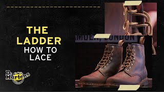 How to Lace Dr Martens Boots The Ladder Lace  Tips from the Experts [upl. by Freytag]