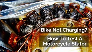 How To Test A Motorcycle Stator [upl. by Anawik498]