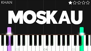 MOSKAU  EASY Piano Tutorial [upl. by Dougall]