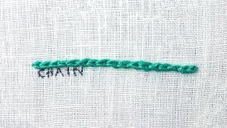 How to do a Chain Stitch [upl. by Elleiand]