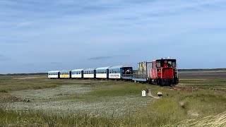 Fahrt mit der Inselbahn von Wangerooge [upl. by Shane]