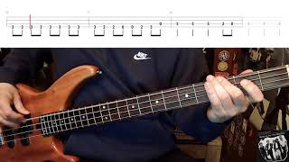 Working For The Weekend by Loverboy  Bass Cover with Tabs PlayAlong [upl. by Rogovy87]