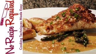 Hawaiian Style Macadamia Crusted Halibut  NoRecipeRequiredcom [upl. by Naniac764]