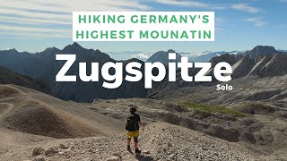 The Zugspitze  Hiking Germanys Highest Mountain Via Ferrata Solo [upl. by Thorner930]