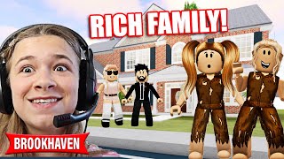 ADOPTED BY A RICH FAMILY BROOKHAVEN ROLEPLAY  JKREW GAMING [upl. by Ymor]