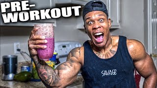 NATURAL PREWORKOUT SMOOTHIEHOMEMADE [upl. by Graybill]