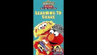 Sesame Street Learning to Share 1996 VHS Full Screen [upl. by Publias]