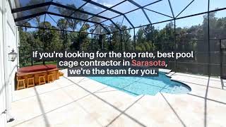 Sarasota Bradenton Pool Cage Painting Repair Rescreening And Restoration  New Model Rescreening [upl. by Moya957]