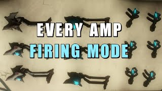 Warframe Every amp firing mode with some details [upl. by Azilanna]