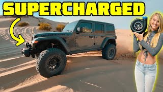 SUPERCHARGING a Jeep Wrangler JLU Rubicon [upl. by Duster]