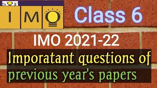 class 6 imo  imo previous year papers  class 6 maths Olympiad questions  SOF IMO 202122 [upl. by Ycniuqed208]