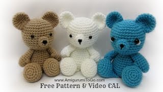 Crochet Bear Video Tutorial [upl. by Nnylarac]