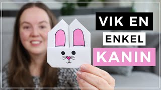 VIK EN KANIN  påskpyssel med papper [upl. by Serena92]