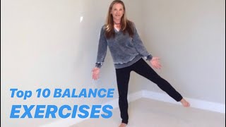 TEN BEST BALANCE EXERCISES from Physical Therapist [upl. by Hareenum]