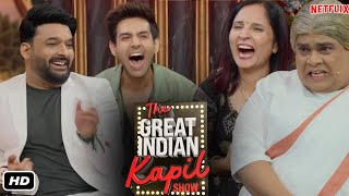 The Great Indian Kapil Show Full Episode With Kapil Sharma Kartik Aaryan amp Mala Tiwari I Review [upl. by Ezalb]