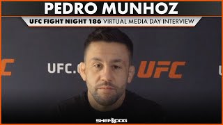 Pedro Munhoz  UFC Fight Night 186  Pre Fight Interview Virtual Media Day [upl. by Kroo734]