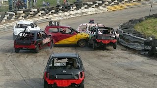 Banger Racing Angmering Oval Raceway World Final Highlights 30102016 [upl. by Junie219]