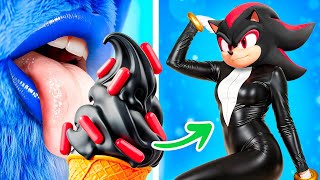 From Sonic To Beauty Shadow Sonic  Makeover in the Movie [upl. by Asyal820]