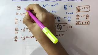 The Work  Energy Theorem for a variable force Class 11 Physics  Chapter 6 Work Energy and power [upl. by Akemed]