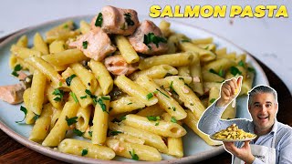 How to Make SALMON PASTA Like an Italian [upl. by Aneelas]