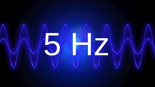 5 Hz clean pure sine wave BASS TEST TONE frequency [upl. by Belding83]