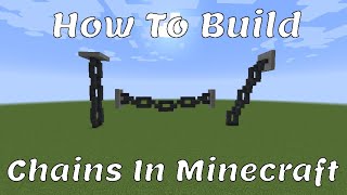 Minecraft Tutorial  How To Build Chains In Minecraft [upl. by Kcered209]